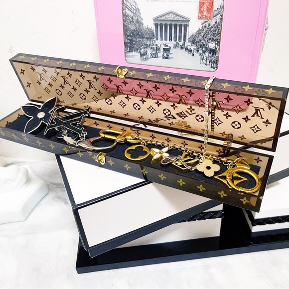 Authentic Louis Vuitton Rare Clear LV Monogram Jewelry / Display Box - Picture 6 of 16